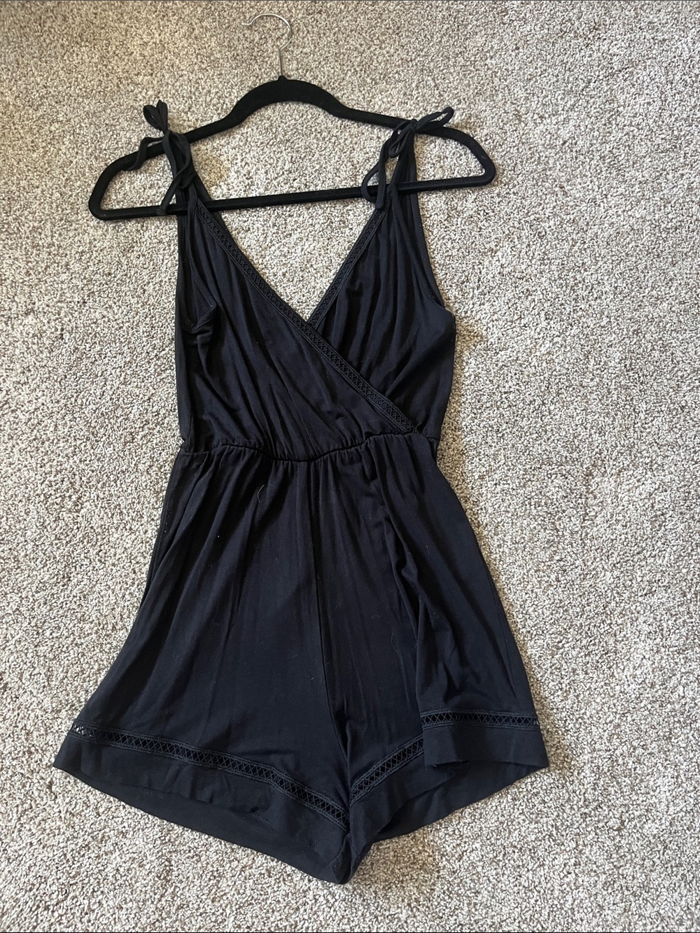 Topshop Petites Black Romper